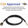 imageFlame King RV Van Trailer Dual Quick Connect Hose LP Gas Only 72 Inch 14 Inch ID  10039572  Black72 Inch