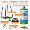imageFlame King Refillable 1LB Empty Propane Cylinder Tank with Refill Kit and CGA600 Connection  Reusable Safe and Legal Refill Option DOT CompliantRefill Kit with 1LB Tank