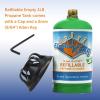imageFlame King Refillable 1lb Empty Propane Cylinder Tank  Reusable  Safe and Legal Refill Option  DOT Compliant164 oz 4Pack