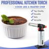 imageFlame King Refillable Kitchen Torch Culinary Butane Torch with Igniter and Safety Lock MultiUse Stainless Steel