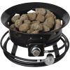 imageFlame King Smokeless Propane Fire Pit 24inch Portable Firebowl 58K BTU with Self Igniter Cover ampamp Carry Straps for RV Camping ampamp Outdoor Living19 inches
