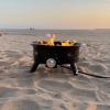 imageFlame King Smokeless Propane Fire Pit 24inch Portable Firebowl 58K BTU with Self Igniter Cover ampamp Carry Straps for RV Camping ampamp Outdoor Living24 inches