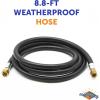 imageFlame King Thermo Rubber RV Slide Out Hose Assembly 60 Inch 38 Inch ID Female To Female  10015960106 inches