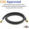 imageFlame King Thermo Rubber RV Slide Out Hose Assembly 60 Inch 38 Inch ID Female To Female  1001596060 inches