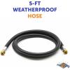 imageFlame King Thermo Rubber RV Slide Out Hose Assembly 60 Inch 38 Inch ID Female To Female  1001596060 inches