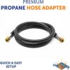 imageFlame King Thermo Rubber RV Slide Out Hose Assembly 60 Inch 38 Inch ID Female To Female  1001596072 inches