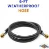 imageFlame King Thermo Rubber RV Slide Out Hose Assembly 60 Inch 38 Inch ID Female To Female  1001596072 inches