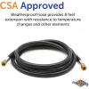 imageFlame King Thermo Rubber RV Slide Out Hose Assembly 60 Inch 38 Inch ID Female To Female  1001596096 inches