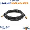 imageFlame King Thermo Rubber RV Slide Out Hose Assembly 60 Inch 38 Inch ID Female To Female  1001596096 inches