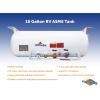 imageFlame King YSN16 16Gallon ASME Horizontal Propane Tank for RV Food Trucks Van or Trailers