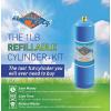 imageFlame King YSN1LBKT14 1LB Empty Propane Welding Cylinder Tank Kit and CGA600 Connection Reusable Safe ampamp Legal Refill Option DOT Compliant 141 oz Blue