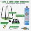 imageFlame King YSN1LBKT14 1LB Empty Propane Welding Cylinder Tank Kit and CGA600 Connection Reusable Safe ampamp Legal Refill Option DOT Compliant 141 oz Blue