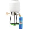 imageFlame King YSN1LBKT14 1LB Empty Propane Welding Cylinder Tank Kit and CGA600 Connection Reusable Safe ampamp Legal Refill Option DOT Compliant 141 oz Blue