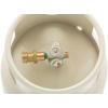 imageFlame King YSN201BT 20LB Steel Floor Buffer Propane Tank Cylinder with Vapor Valve and Level Gauge White