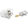 imageFlame King YSN201HZL 20LB Steel Horizontal Propane Tank Cylinder for Fire Pits and Tables Patio Heaters Barbeques RVs and Truck Campers White30Pound