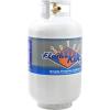 imageFlame King YSN201HZL 20LB Steel Horizontal Propane Tank Cylinder for Fire Pits and Tables Patio Heaters Barbeques RVs and Truck Campers White30Pound