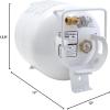 imageFlame King YSN201HZL 20LB Steel Horizontal Propane Tank Cylinder for Fire Tables Fire Pits Patio Heaters Barbeques RVs and Truck Campers