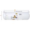imageFlame King YSN293 293 Gallon RV Van Or Trailer Horizontal ASME RV Propane Tank Cylinder 149quot x 48quot
