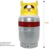 imageFlame King YSN301RA2L 30Pound Refrigerant Recovery Cylinder Tank for A2L Refrigerants