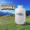 imageFlame King YSN420ASME 420LB 120 Gallon ASME Vertical Steel Propane Tank WhiteDOT Certified