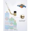 imageFlame King YSNAX1023CGA High Intensity Propane Torch Head with Ultra Swirl Flame for Soldering Brazing Plumbing Lighting CharcoalFire Pits Compatible with 1LB Cylinders MAPP and MAPPRORotating Torch  Manual Ignition