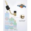 imageFlame King YSNAX1024CGA High Intensity Propane Torch Head with Piezo Igniter Switch for Soldering Brazing Plumbing Lighting CharcoalFire Pits Compatible with 1LB Cylinders MAPP and MAPPRO