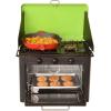 imageFlame King YSNHT300 Portable Outdoor Propane Oven Stove Combo for Camping RV Tailgating Trailer GreenBlack