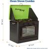 imageFlame King YSNHT300 Portable Outdoor Propane Oven Stove Combo for Camping RV Tailgating Trailer GreenBlack
