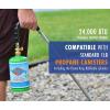 imageFlame King YSNPQ810CGA Propane Torch Weed Burner with Integrated Lighter 24000 BTU 33 inches Long Silver
