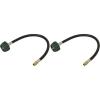 imageFlame King 10047318 14quot Male NPT Adapter Not Flare Solid Rubber Pigtail Hose for RV Regulators BlackBrass 18 inches1 Count Pack of 2