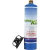 imageFlame King 1LB Empty Aluminum Propane Cylinder Tank  CorrosionResistant and RustFree Great for Camping and Small AppliancesSteel Blue Tank