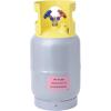 imageFlame King 30LB Pound Refrigerant Recovery Cylinder Tank YValve for LiquidVapor Reusable  DOT Compliant  Gray