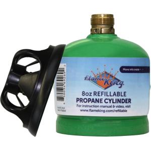 imageFlame King 12LB Propane Tank Refillable and Empty Cylinder for Small Propane Lamps Lanterns and Camp Stoves