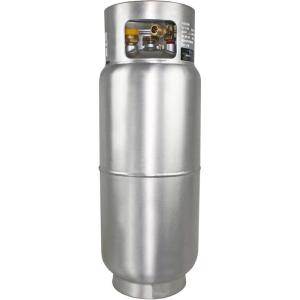 imageFlame King 435LB Aluminum Forklift Propane Tank with Gauge CorrosionResistant and RustFree DOT and TC Compliant Lightweight RuggedDesigned