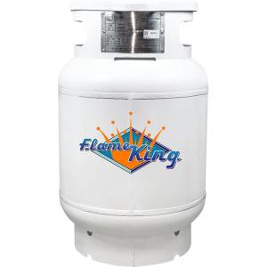 imageFlame King CYL100ASME 100Pound ASME Propane Tank MultiValves with Accurate Gas Level Gauge100 LB ASME