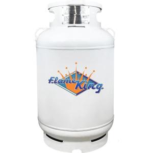 imageFlame King CYL100ASME 100Pound ASME Propane Tank MultiValves with Accurate Gas Level Gauge200 LB ASME