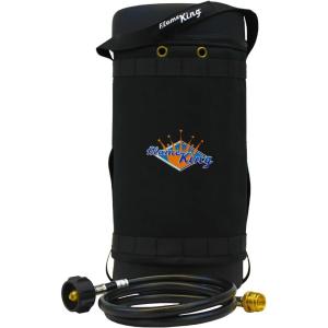 imageFlame King Gas Hauler Kit  Insulated Protective Carry Case for 10LB Propane Tank Plus Adapter Hose for Camping and Outdoor Adventures