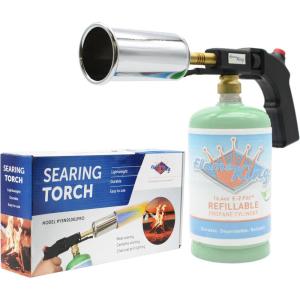 imageFlame King Grill Gun Propane Torch Culinary Kitchen Torch for Sous Vide Cooking Searing Professional Cooking CharcoalFire Starter