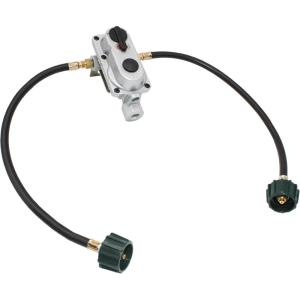 imageFlame King KT18ACR2 2Stage Auto Changeover LP Propane Gas Regulator with Two 18inch Pigtails for RVs Vans Trailers18inch Pigtails
