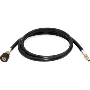 imageFlame King RV Van Trailer Dual Quick Connect Hose LP Gas Only 72 Inch 14 Inch ID  10039572  Black72 Inch