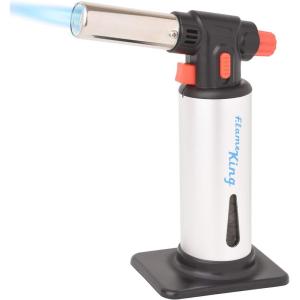imageFlame King Refillable Kitchen Torch Culinary Butane Torch with Igniter and Safety Lock MultiUse Stainless Steel