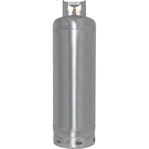 imageFlame King YSN100GALV 100LB Galvanized Steel Propane Tank with POL Valve Rust and CorrosionFree Built to Last100LB Galvanized Steel Propane Tank