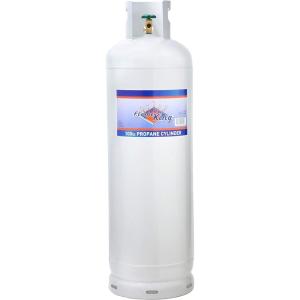 imageFlame King YSN100GALV 100LB Galvanized Steel Propane Tank with POL Valve Rust and CorrosionFree Built to Last100LB Steel Propane Tank