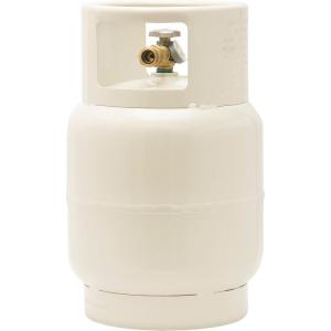 imageFlame King YSN201BT 20LB Steel Floor Buffer Propane Tank Cylinder with Vapor Valve and Level Gauge White