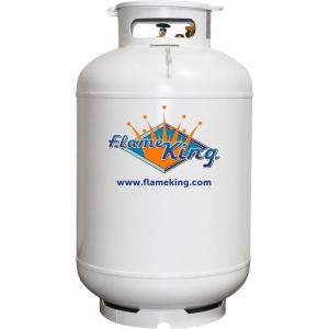 imageFlame King YSN420ASME 420LB 120 Gallon ASME Vertical Steel Propane Tank WhiteASME Certified