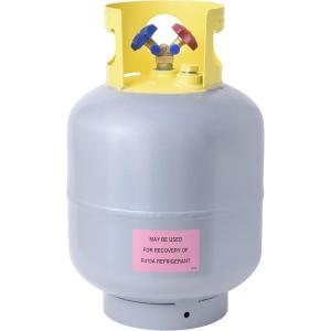 imageFlame King YSNR501 50 Pound Refrigerant Recovery Cylinder Tank  Gray