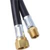 imageFlame King 24inch Propane Thermo Plastic Hose Assembly 38inch ID 38inch MPT X 12inch Female Flare for RVs and Travel Trailers120 inches