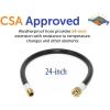 imageFlame King 24inch Propane Thermo Plastic Hose Assembly 38inch ID 38inch MPT X 12inch Female Flare for RVs and Travel Trailers24 Inch