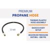 imageFlame King 24inch Propane Thermo Plastic Hose Assembly 38inch ID 38inch MPT X 12inch Female Flare for RVs and Travel Trailers32 Inch