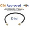 imageFlame King 24inch Propane Thermo Plastic Hose Assembly 38inch ID 38inch MPT X 12inch Female Flare for RVs and Travel Trailers32 Inch